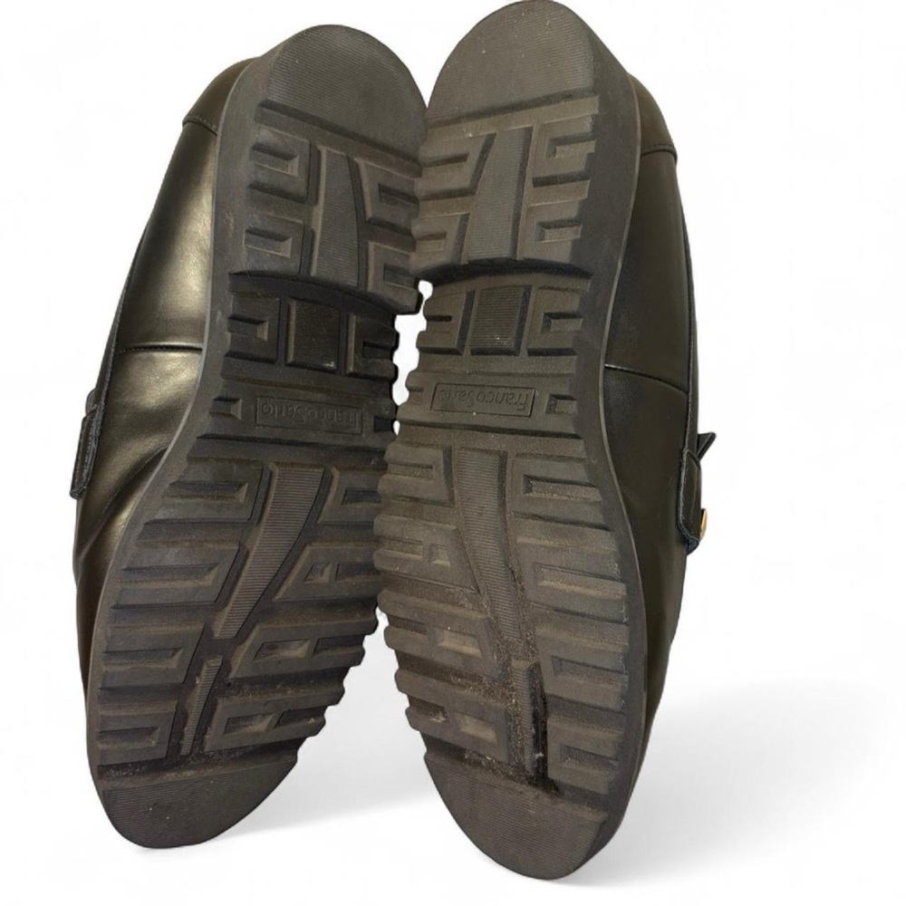 Franco Sarto Black Loafers with Gold Accent - Picture 8 of 8